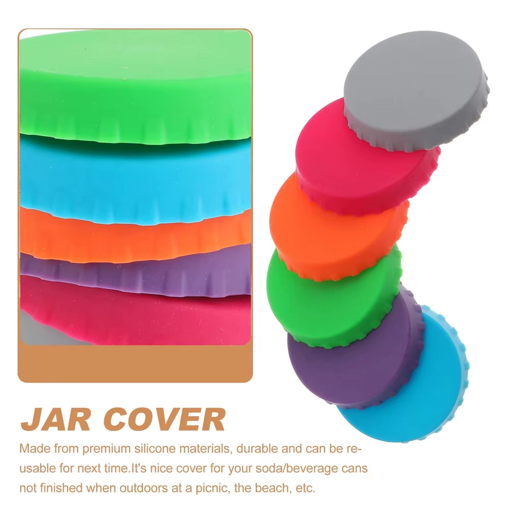 Leak-Proof Reusable Silicone Beverage Can Covers - Protect Your Drinks with Stylish Soda Lid Sealers