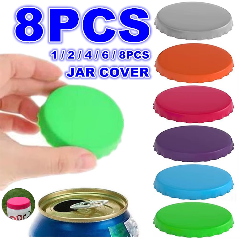 Leak-Proof Reusable Silicone Beverage Can Covers - Protect Your Drinks with Stylish Soda Lid Sealers